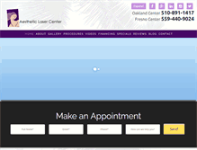 Tablet Screenshot of aestheticlasercenter.com